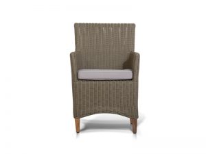 Плетеное кресло с тиковыми ножками Пестум.