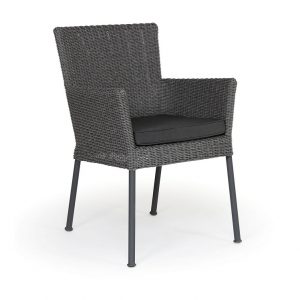 Кресло из ротанга "Somerset", цвет антрацит/серый