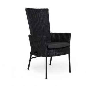 Кресло из ротанга "Somerset" регулируемое, цвет черный
