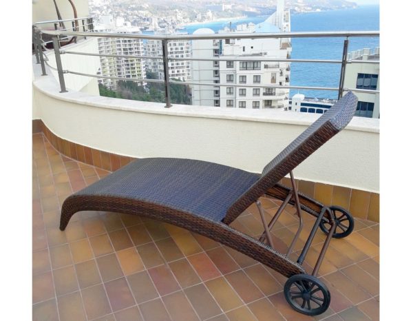 Лежак из искусственного ротанга "Монако"
