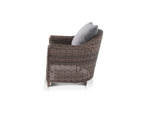 Плетеное кресло "Кон Панна", цвет темно-коричневый