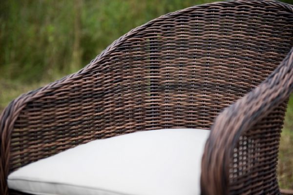 Плетеное кресло "Равенна", цвет темно-коричневый