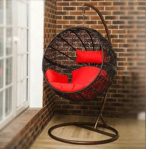 Подвесное плетеное кресло "Tropica Black"