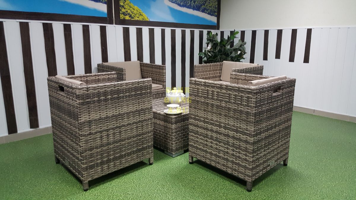 Комплект плетеной мебели "Barbados" cafe 4 set