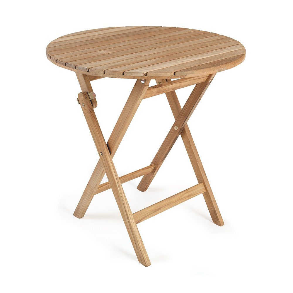 Кофейный стол из тика "Nova", Ø 70 см