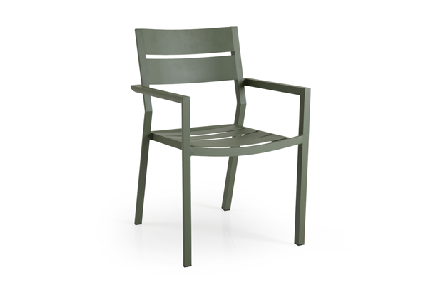 Кресло садовое алюминиевое "Delia" зеленый Brafab