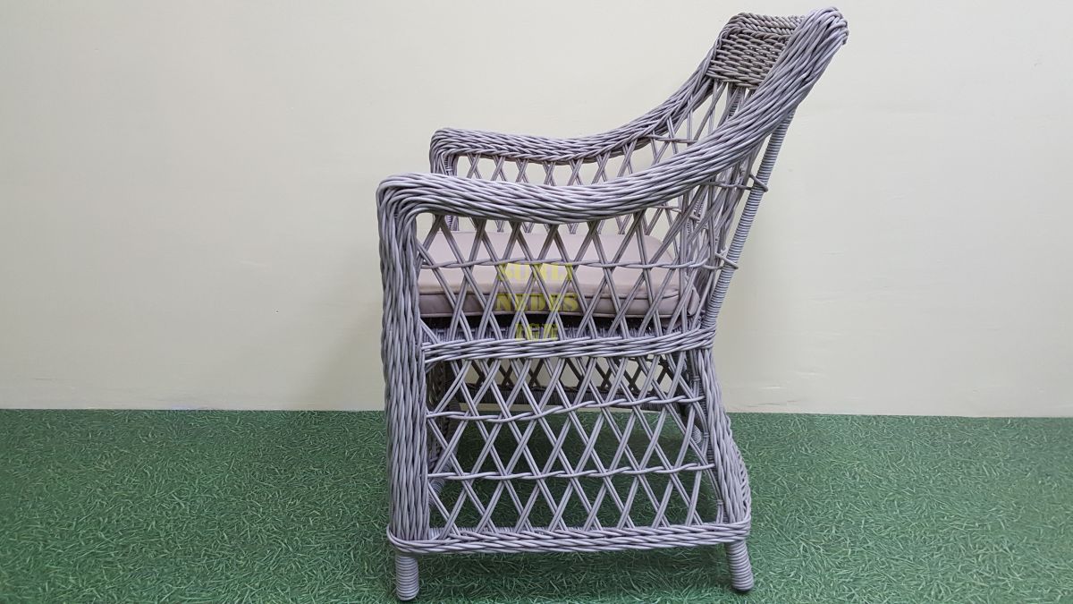 Кресло из искусственного ротанга "Beatrix" grey