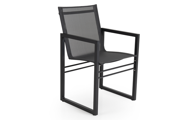Кресло садовое "Vevi" black текстилен Brafab