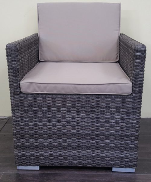Плетеное кресло "Infinity" brown grey