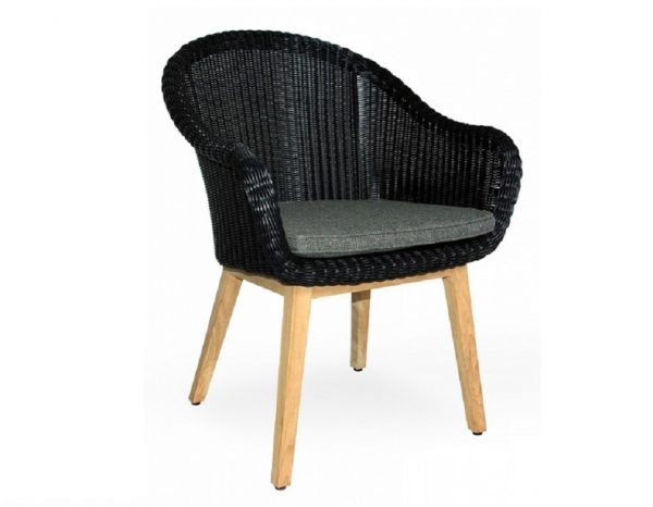 Плетеное кресло "Beverly" black Brafab