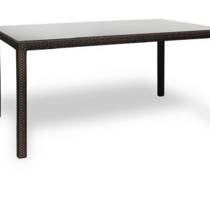 Плетеный стол "Milano brown" 150×90 см