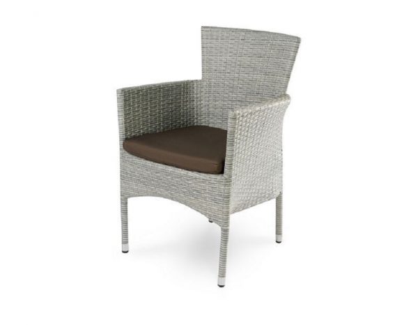 Плетеное кресло "Aroma grey", обеденное