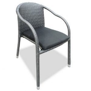 Плетеный стул "Lotus", цвет темно-серый