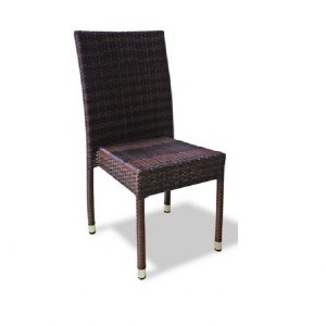 Плетеный стул "Milano brown" без подлокотников