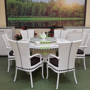 Плетеная мебель "Era" dining cream | Rotanga-Mebel.ru