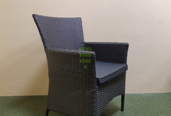 Nina grey Кресло плетеное