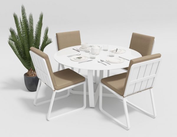 Мебель из алюминия "Primavera" model 1 white beige | Rotanga-Mebel